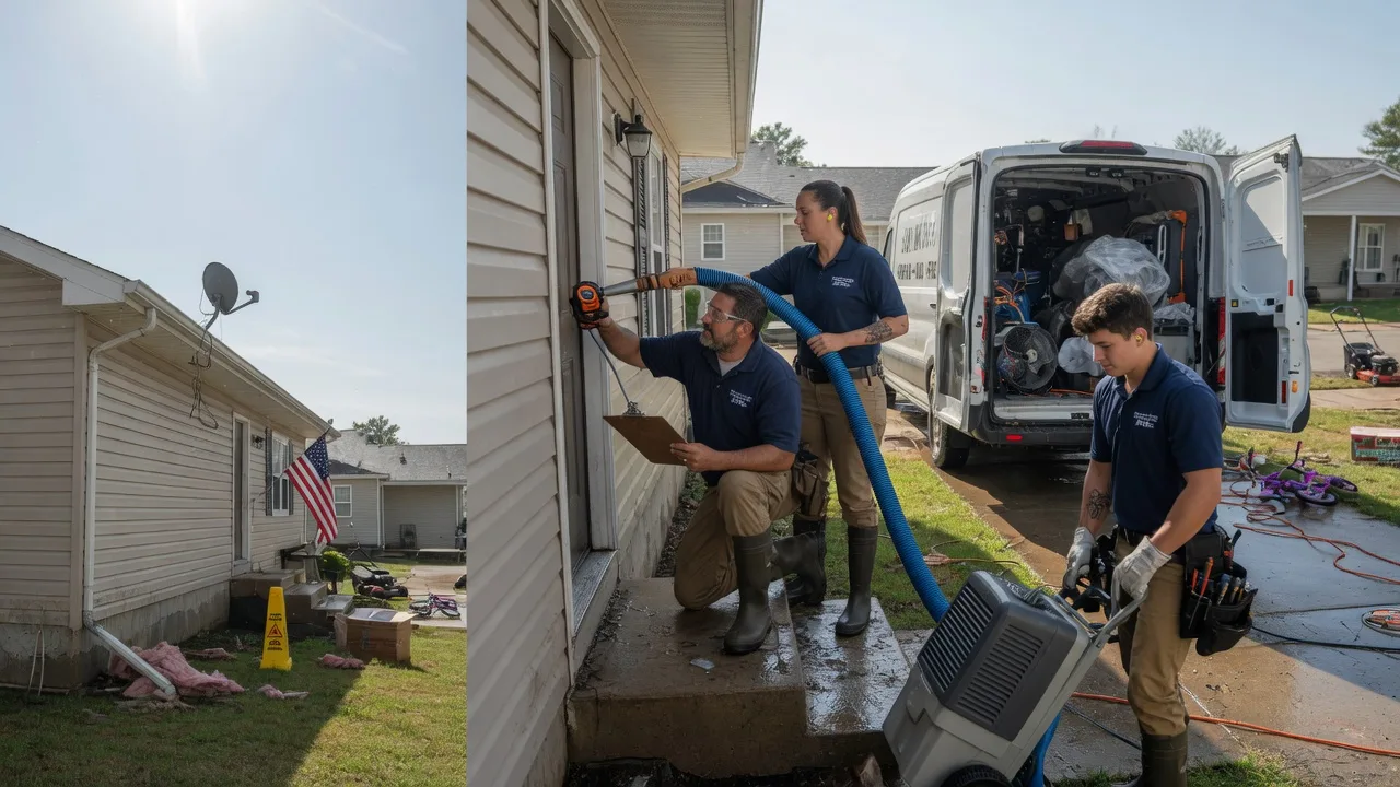 Ceiling Water Damage Restoration in Timewell, IL near me